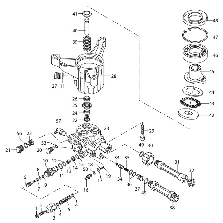 AR SRMW24G28 Pump rebuild kits & parts